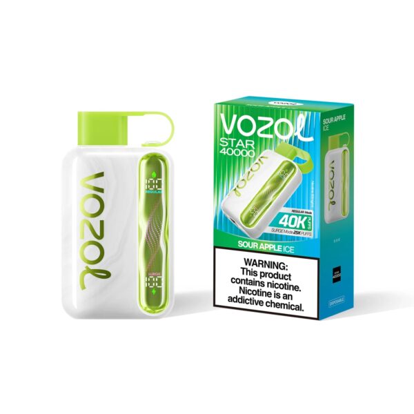 Vozol Star 40000 Sour Apple Ice 🍏❄️🔥